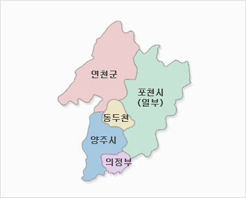 경기지역 지도